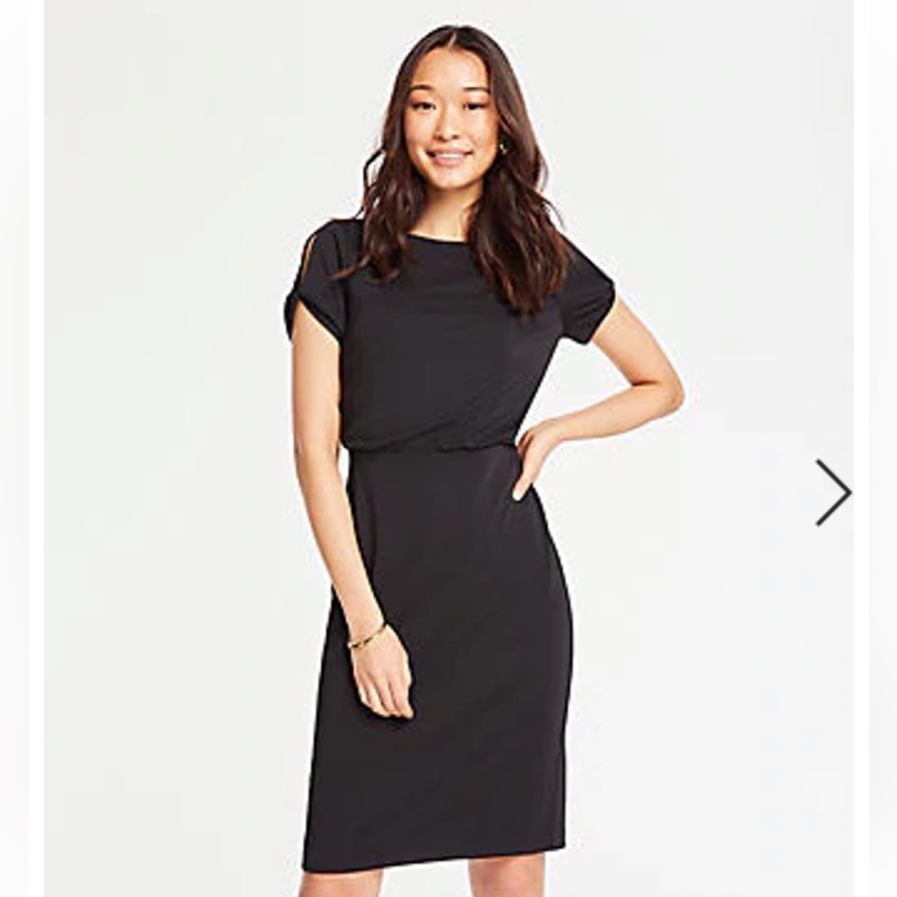 Ann Taylor Matte Jersey Sheath Dress